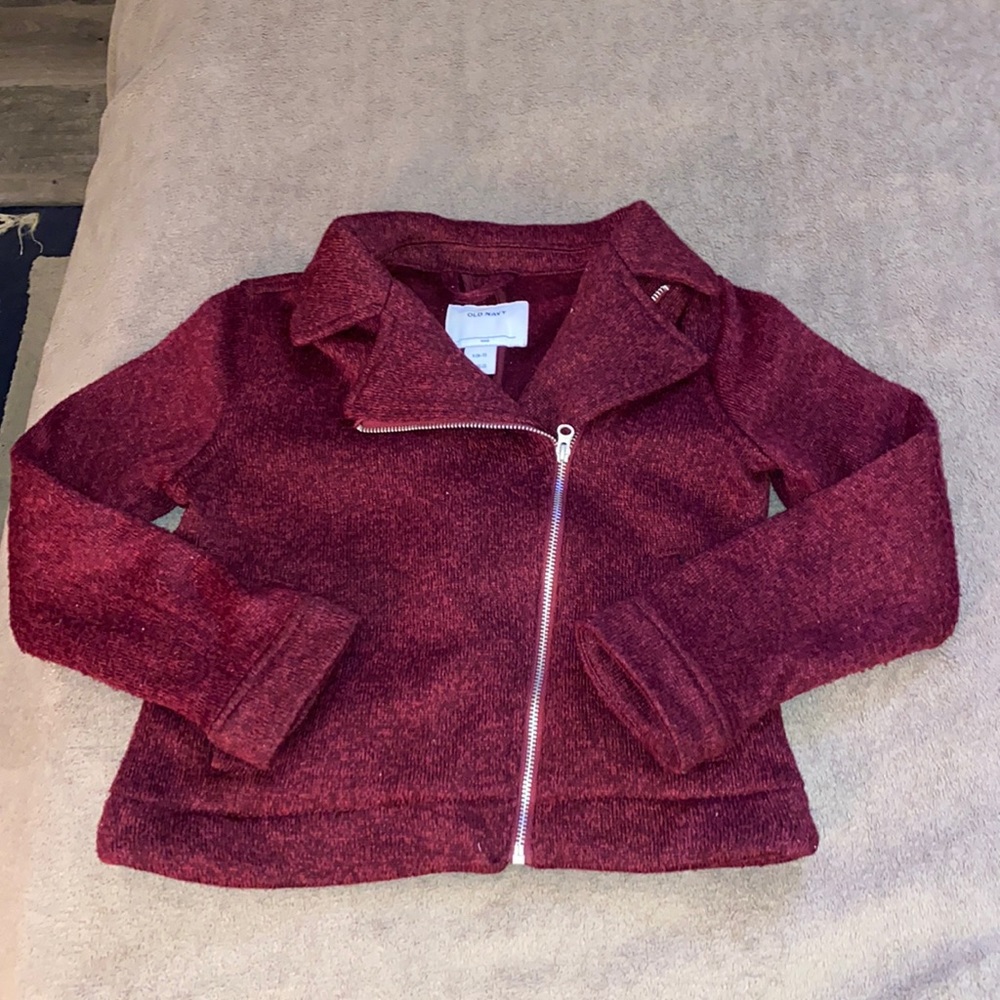 Knit motorcycle jacket